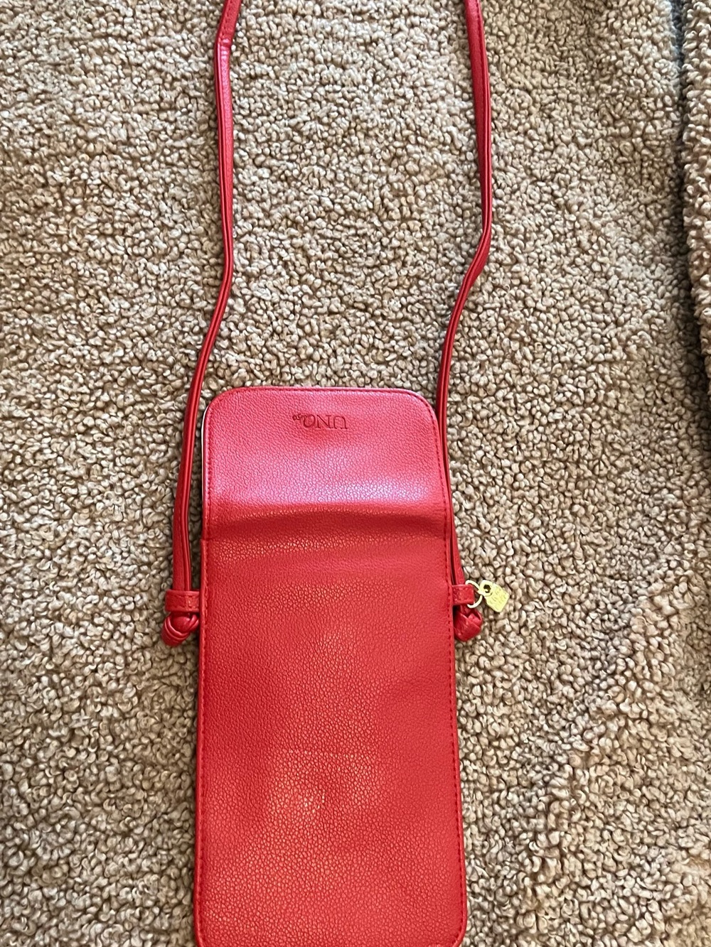 UNOde50 Red Crossbody Phone Bag - Compact Women's Bag - Picture 4 of 6